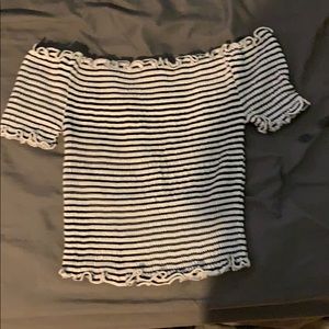 Off the shoulder crop top